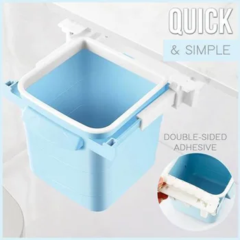 

Home Office Garbage Collect Storage Bin Under Table Desk Slide Out Type Waste Bin Plastic Trash Can