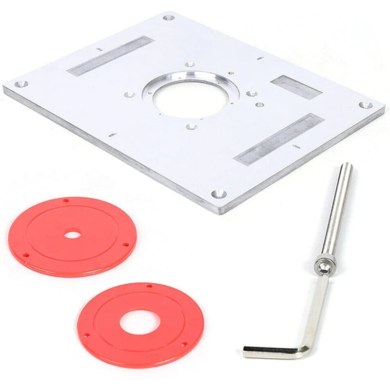 Precision Router Table Insert Plate With Router Insert Ring For