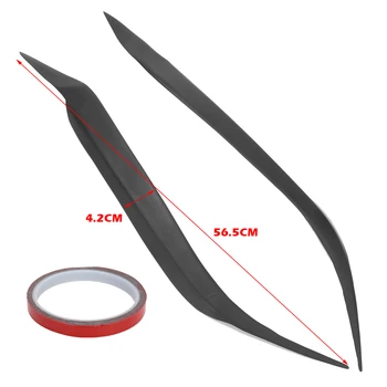 

2PCS Resin Front Eyebrows Eyelids Front Headlight Light Brows Trim Front Fog Light Lamp Cover for MAZDA 3 SEDAN 2004-2009