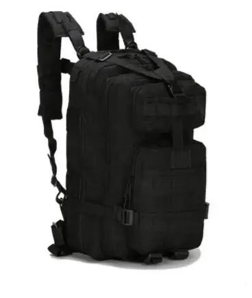 25л Военный Тактический штурмовой пакет рюкзак армейский Molle Водонепроницаемый Ошибка сумка маленький рюкзак для наружного туризма кемпинга охоты - Цвет: Black