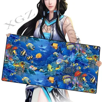 

XGZ 900x400/600x300 Xxl Csgo Dota Cartoon Underwater World Game Keyboard Lock Edge Mouse Pad Computer