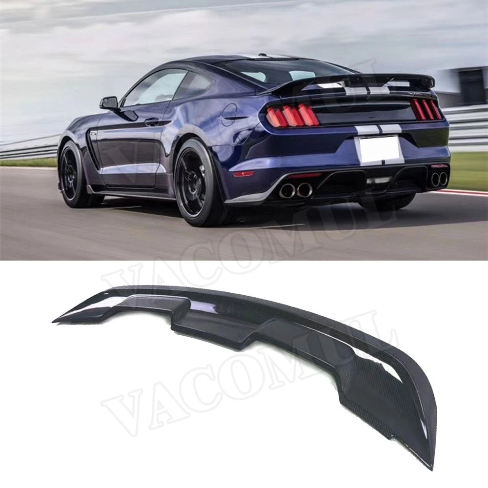 Carbon Fiber Rear Boot Spoiler Wings for Ford Mustang GT V8 V6 Coupe 2015 -2019 FRP GT500 Style Spoiler Car Styling