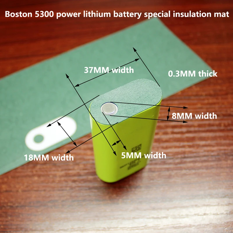 100 шт./лот Boston 5300 литиевый блок питания изоляционная прокладка 18650 сплошной изоляционный коврик Meson лицевой коврик малиновый бумажный коврик