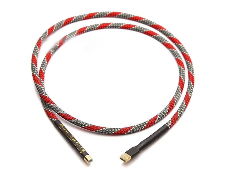  Hi-End QED OCC silver plated USB audio cable data USB cable DAC USB hifi cable A-B usb cable