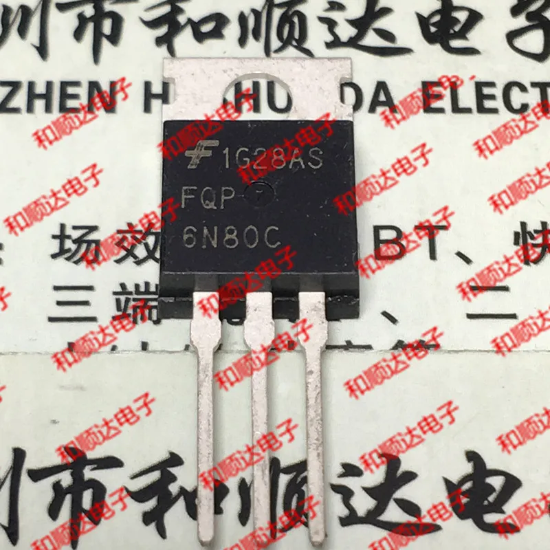 10pcs / lot FQP6N80C new stock TO-220 | Электроника