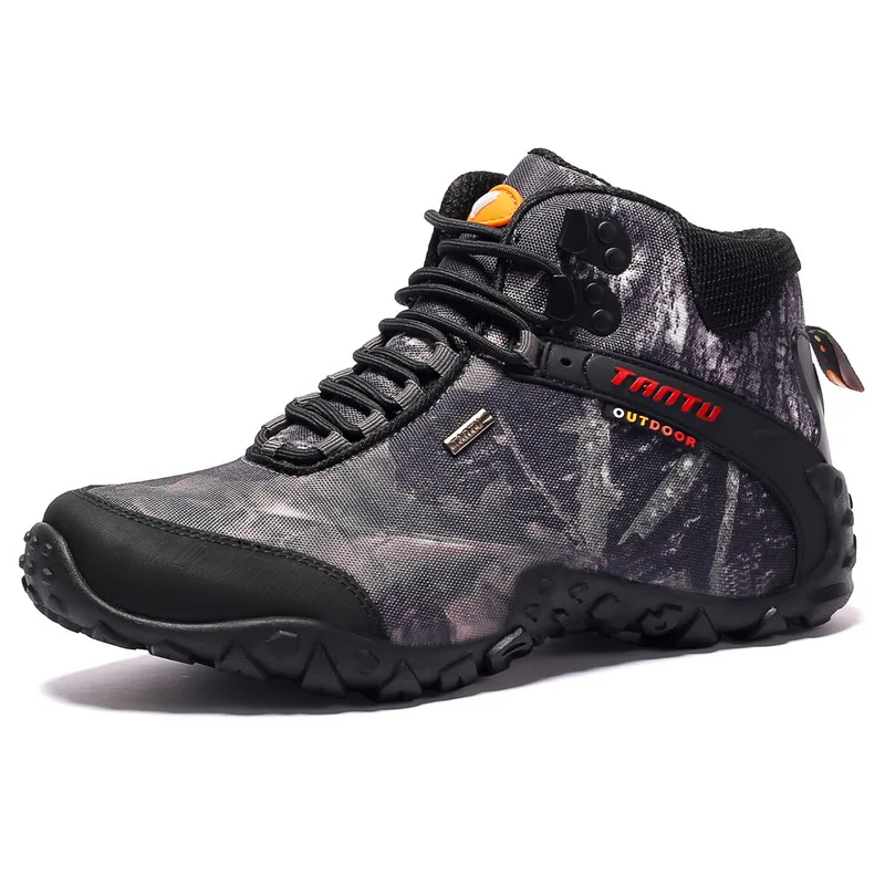 

Waterproof Hiking Boots Boots Men Outdoor High Quality Tactical Boots Male High Top Non-slip Hunting Boots Trekking Ankle Shoes