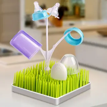 

Baby Bottle Countertop Drying Rack Creative Lawn Shape Utensils Drying Holder Drain Rack