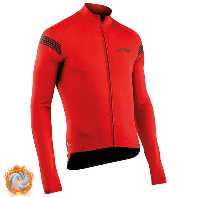 long jersey 3 Новинка, Зимняя Теплая Флисовая велосипедная одежда для мужчин, Northwave, Джерси, костюм для езды на велосипеде, MTB, одежда, комбинезон, комплект - Цвет: long jersey 3