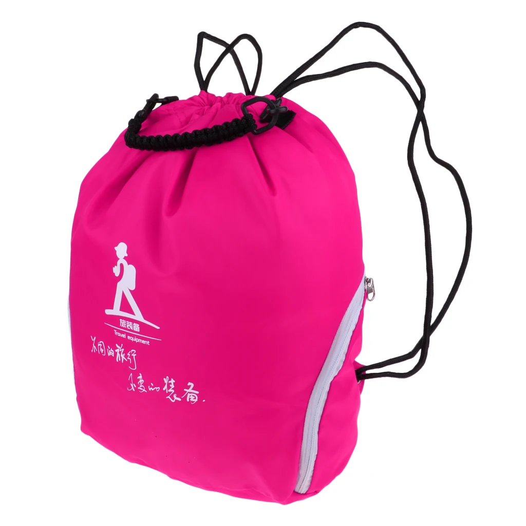 Unisex Bag Drawstring Sack Sport Travel Outdoor Backpack Waterproof Soft Lightweight and Durable Drawstring Backpack