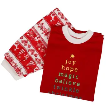 

Men's Set Letter round neck long-sleeved Tops elk Christmas tree print pants two-piece Christmas clothing