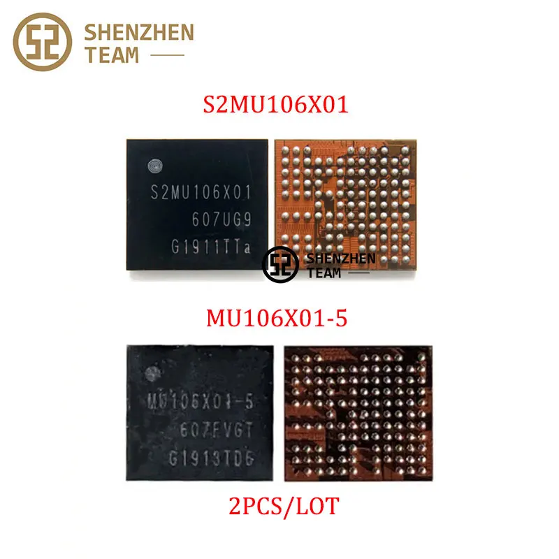 SZteam 2 шт./лот PMIC S2MU106X01 MU106X01-5 MU106X01 для мощность PM IC Samsung S10 + S5200 A51 A205 M305F Интегральные