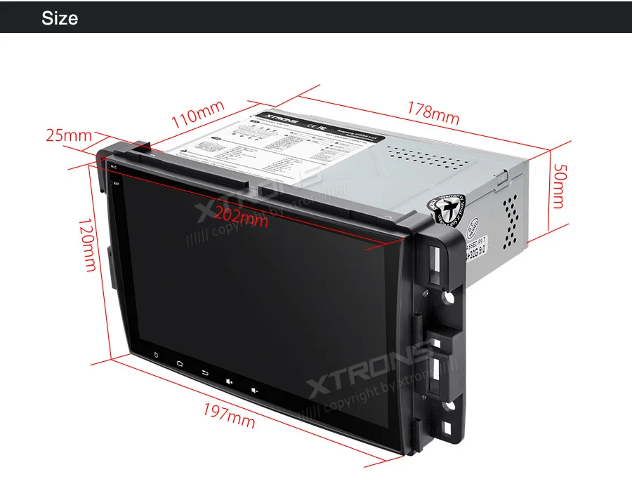 XTRONS " Android 9,0 8-ядерный 4G 64G автомобильный стерео Мультимедийный gps система для Chevrolet Buick Enclave для GMC Для HUMMER NO DVD