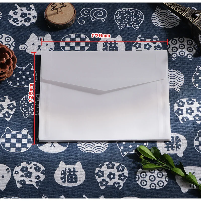 20PCS/Lot Semi-transparent Sulfuric Acid Paper Envelopes For DIY Postcard Card Storage Wedding Invitation Gift Packing