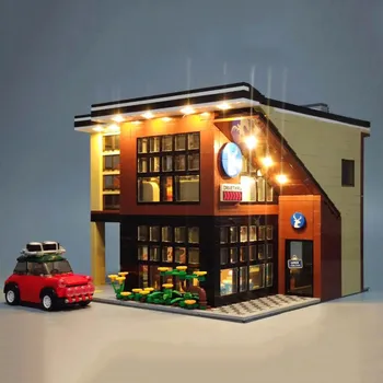 

Ideas Expert Creator 2446Pcs City Street View Cafe Coffee Shop Lucky Modular Model Moc Building Blocks Bricks Christmas Gifts