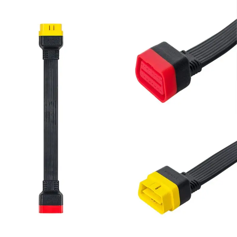 

36cm Car OBD Extension Cable for X431 16Pin OBDII Male Female Extended Connector U1JF