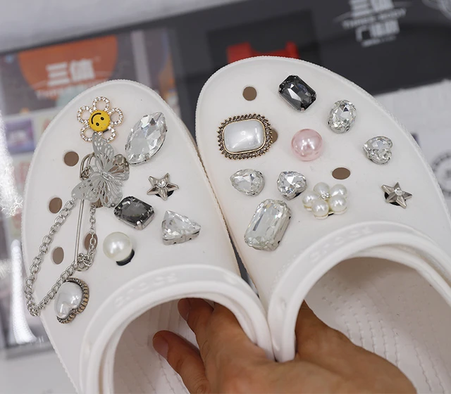 Brand Designer Butterfly Custom Series Croc Shoe Charm Bling