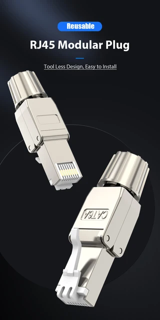 Rj45 Cat7 Plug Rj45 Plug Toolless Network Plug Toolless Lan - Temu