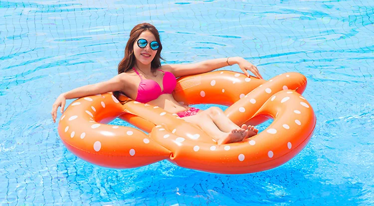 Гигантский надувной крендель кольцо плавательный круг водный матрас бассейн игрушки для детей взрослых boia de piscina