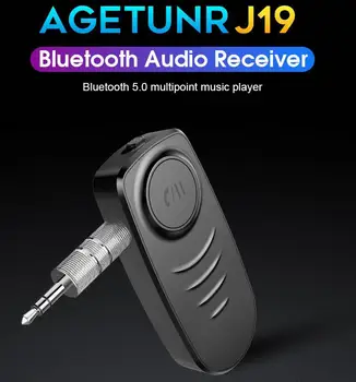 

J19 Bluetooth Audio Receiver Mic Handsfree Call Wireless Adapter Bluetooth 5.0 Speaker Headphone Audio Transmitter