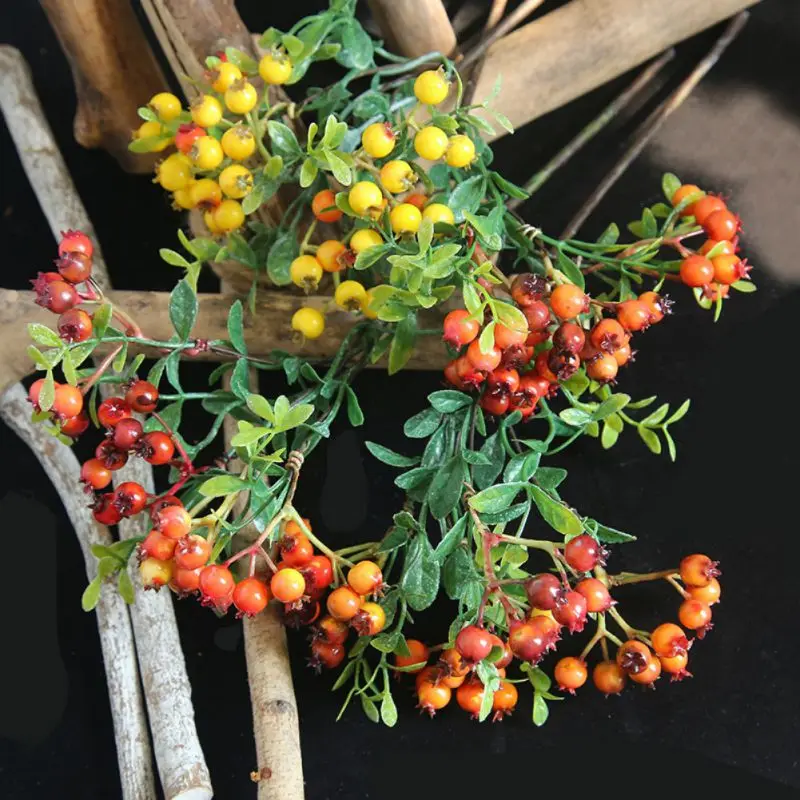 

High Quality Decorative Artificial Berry Holly Branch For DIY Festival Ornaments Personality Fashion Comfortable And Breathable