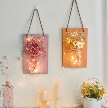 

Flower Vase Wall Decoration Pendant Creative Ornaments Bedroom Restaurant Interior Decoration Trinkets Vases Decoration Home