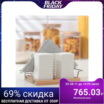 

Set for spices "Estet", 3 pcs: salt shaker, pepper shaker, napkin holder