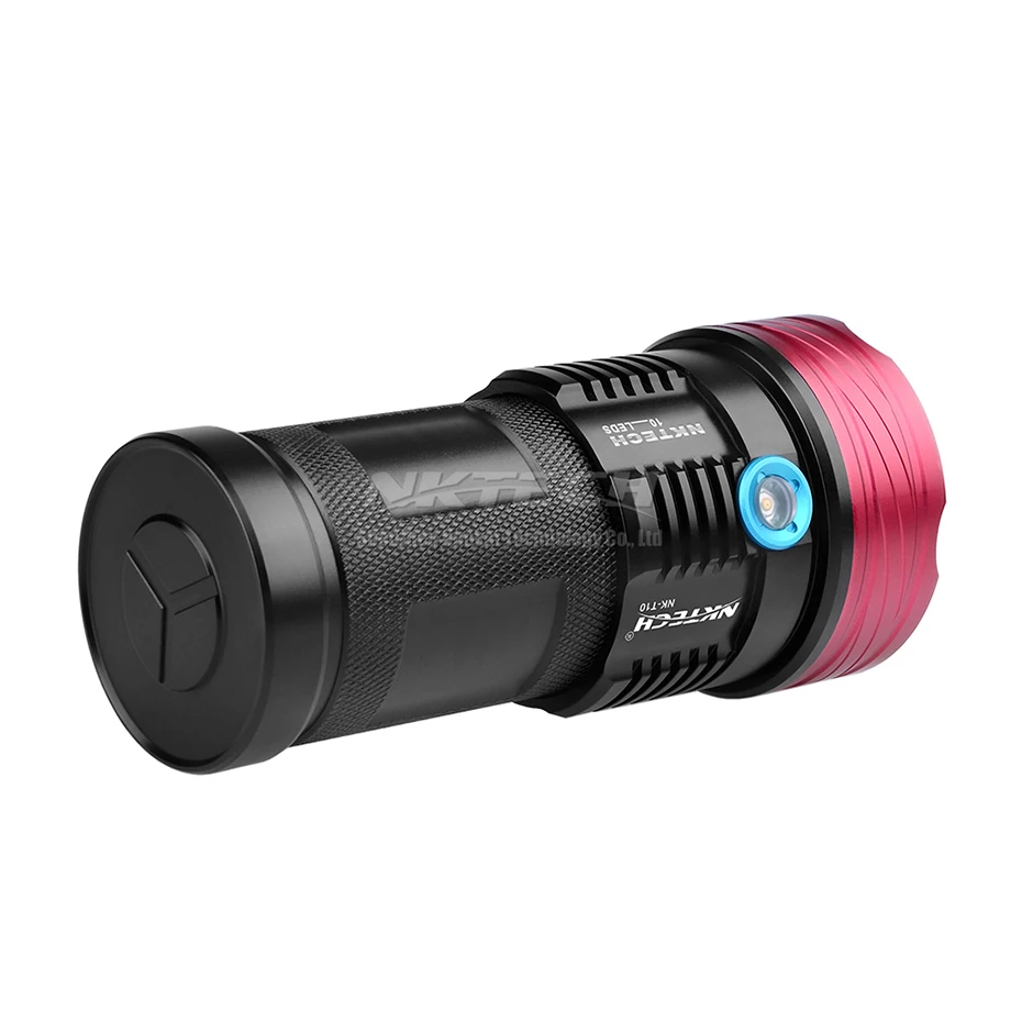 NKTECH супер яркий фонарик NK T10 10x T6 светодиодные тактические фонарики 11000LM для пеших