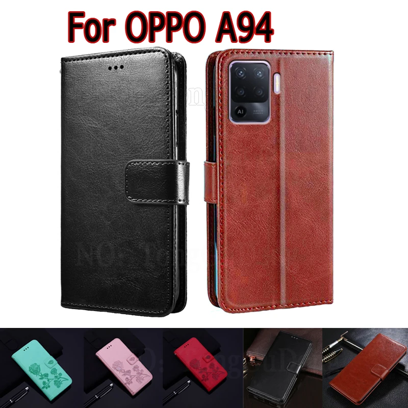 

Чехол A94 для OPPO A94, чехол CPH2203, защитный флип-чехол для телефона, чехол для OPPO A 94, кожаный чехол-бумажник, чехол-книжка