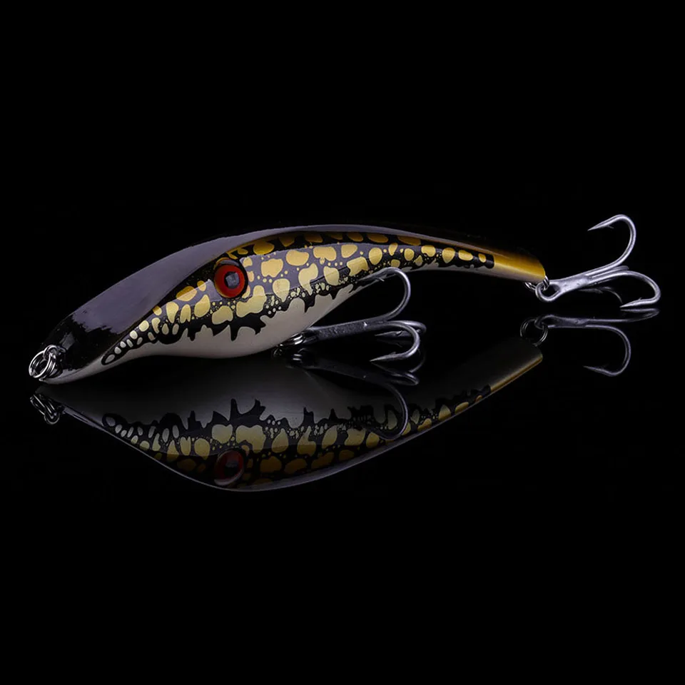 

WALK FISH 14cm 43.4g Zalt UNDBERG STALKER JERKBAIT MUSKY MUSKIE PIKE BASS Lure Bait Wobbler Pike 3D Eyes Fishing Lure Tackle