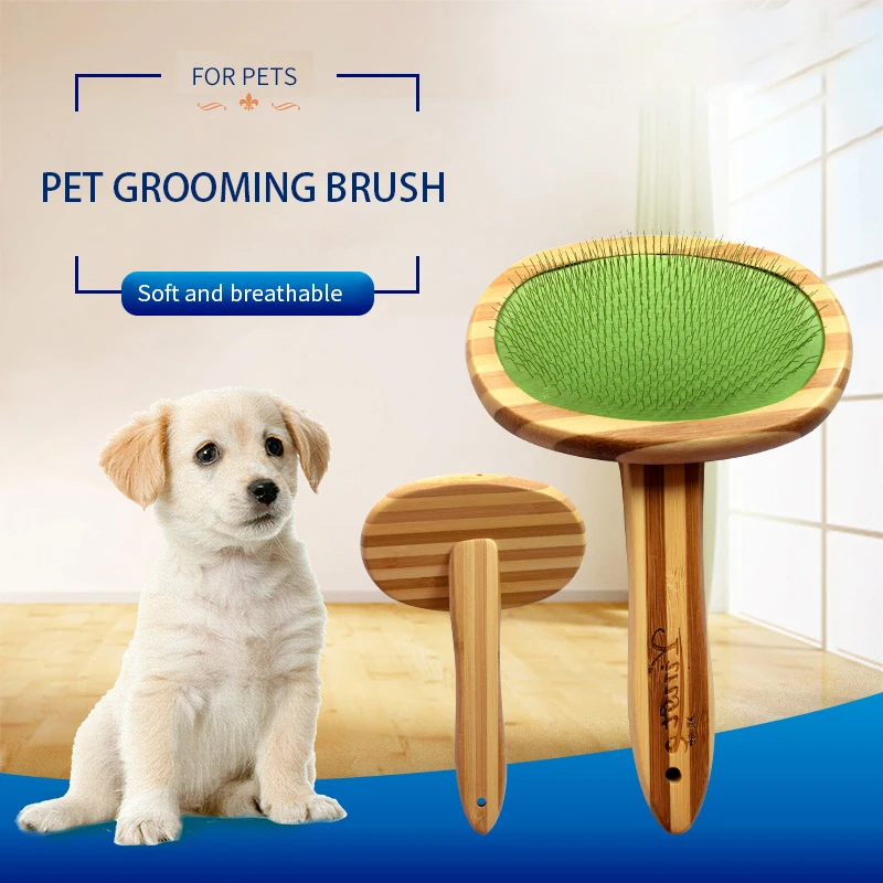 

Dog Cat Needle Comb Pets Open Knot Comb Brush Dog Hair Remover Rake Comb Pet Beauty Grooming Tool for Teddy Medium Large Dogs