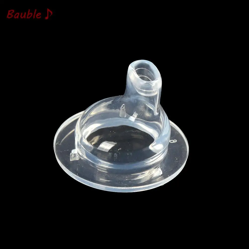 2PCS Hot Sell Baby Feeding Tools Silicone Duckbill Pacifier Wide Caliber Nipple Safety High Quality Safe material