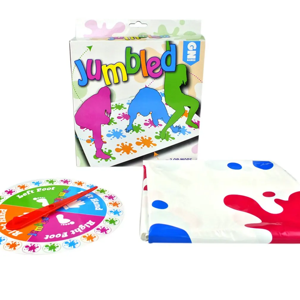 Adult Board Game Body Twist Music Twister Game Props Multiplayer Party Parent-Child Interactive Game Toy