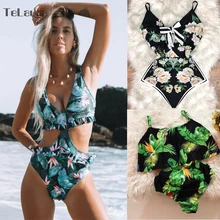 Сексуальный сдельный купальник, женский купальник с высокой талией, купальный костюм, пляжная одежда, купальник с вырезами, монокини, пуш-ап