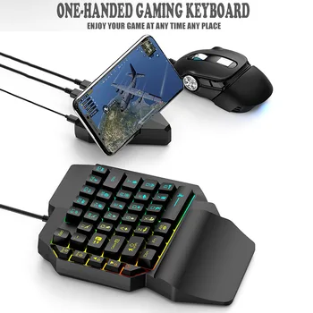 

One-Handed Mechanical Gaming Keyboard 39 Keys USB Port Ergonomic Keypad SP99