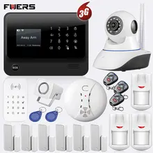 FUERS 3GG90B 2,4G Беспроводная GSM wifi система охранной сигнализации домашняя система охранной сигнализации с ip-камерой 720P