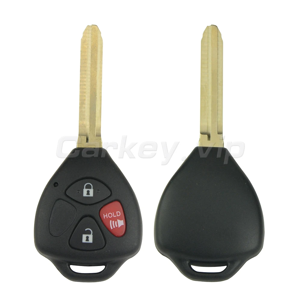Remotekey HYQ12BBY Remote Head Key 3 Button 314.4Mhz With 4D67 Chip TOY43 Blade For Toyota Camry Corolla 2009 2010