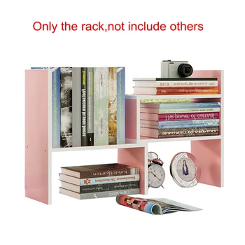 

Wooden Book Shelf Multi-function Combined Book Rack Office School Book File Pen Desktop Storage Shelf Organizer