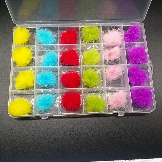 Soft Nail Poms Fluffy Plush Ball Nail Charms Pom Fur Balls Detachable Magnetic Acrylic Tips Jewelry Decorations Ornament Tool X