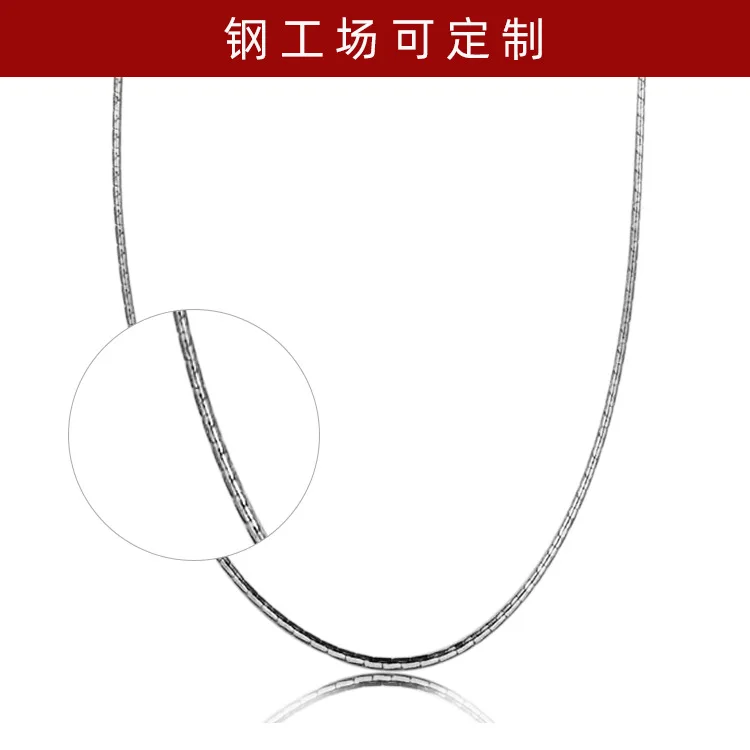 

Titanium Steel Necklace dao pian lian Fashion Europe And America Popular Necklace Men And Women-Stainless Steel Chain