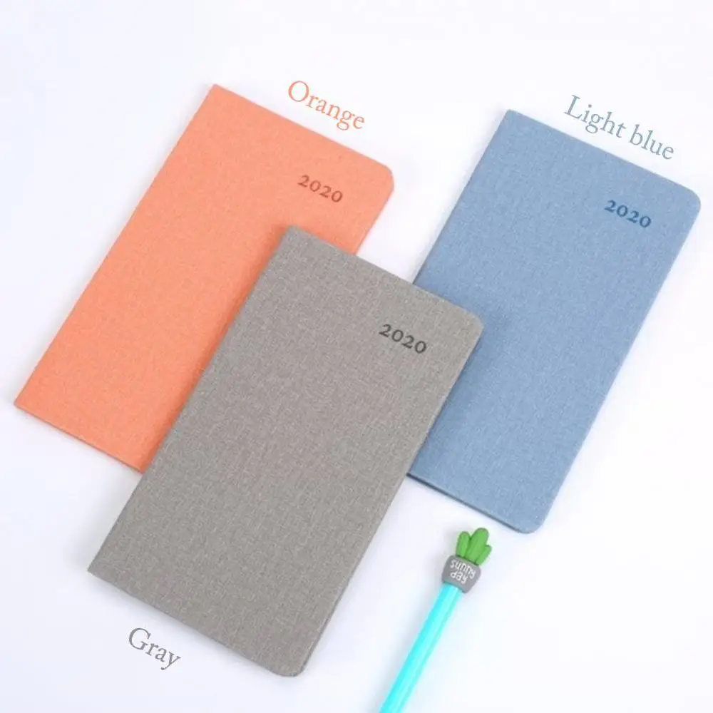 

2020 Monthly Leather Notebook Pocket Notepad Business Journal Planner Diary Caderno Agenda Cuadernos Y Libreta Office Stationery
