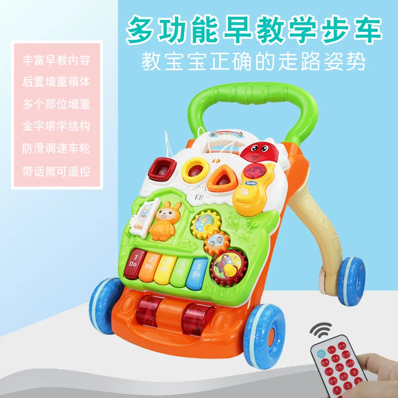 

Infants Multi-functional Baby Walker 0-2-Year-Old Children Anti-Falling Sliding Hand Push Baby Walker