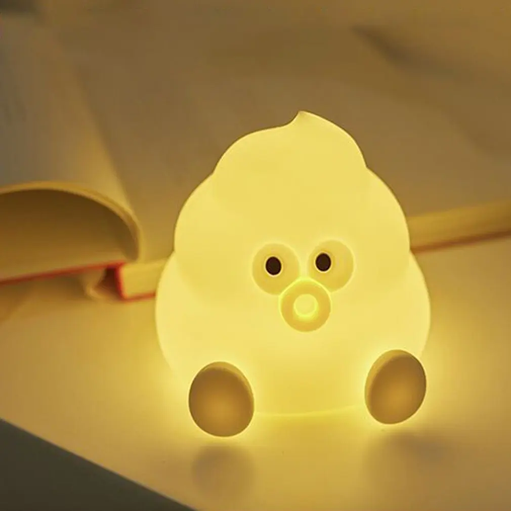 Led Poop ночник декоративное освещение для дома креативная атмосфера огни Мода Профессиональный красивый