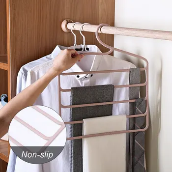 

Multi-layer Wardrobe And Pants Storage Rack Space Saving Closet Storage Multifunctional Scarf Tie Hanger Bedroom Storage Rack
