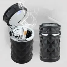 1 шт. светодиодный светильник, автомобильная пепельница, универсальный держатель для сигарет, Автомобильный интерьер, портативная автомобильная пепельница, автомобильные аксессуары, Autos