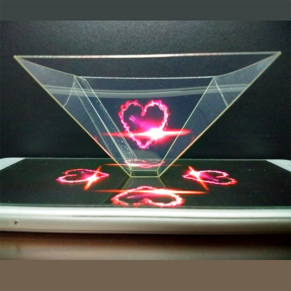 3D голографическая пирамида черная пленка для смартфона рождественский подарок
