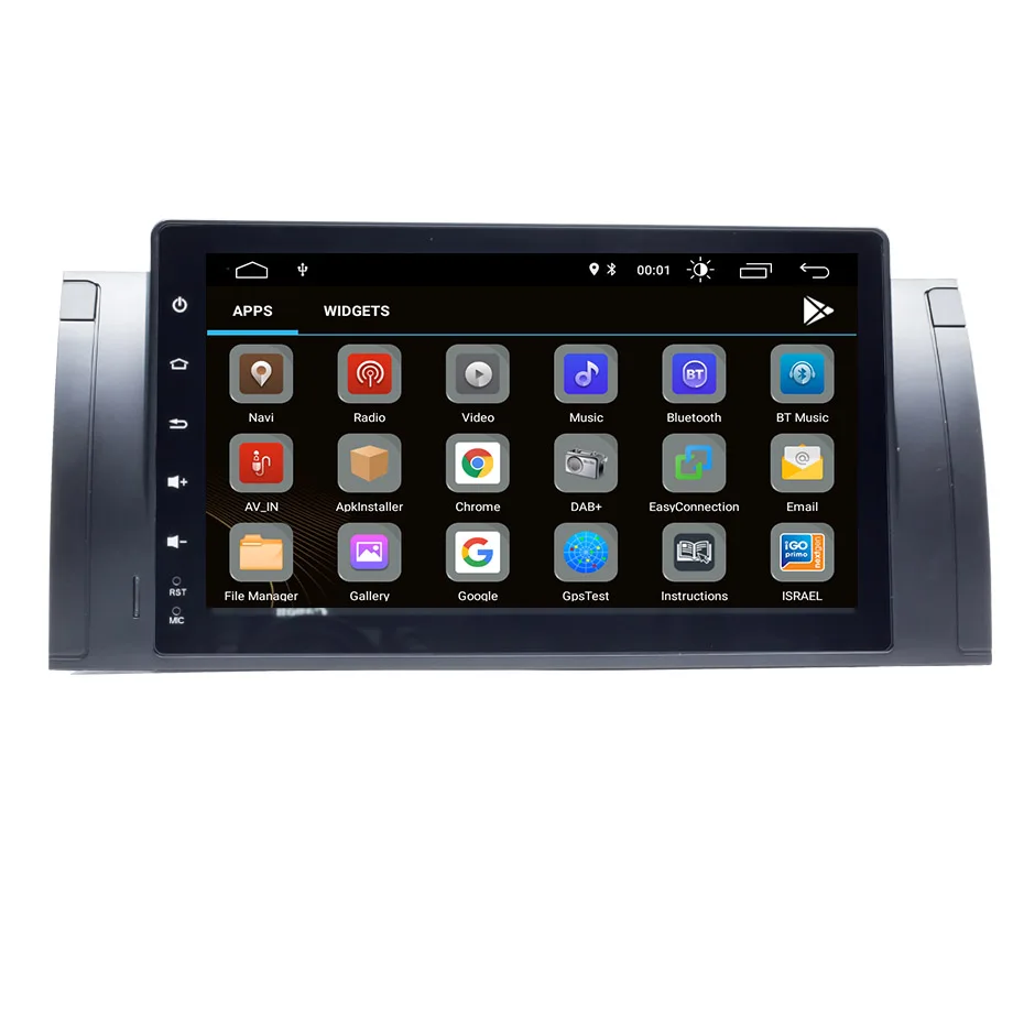 " 1024x600 HD сенсорный экран 1 din Android 9,1 Автомобильный мультимедийный Радио стерео для BMW E39 E53 X5 gps Wifi 4G Bluetooth dvd-плеер RDS USB