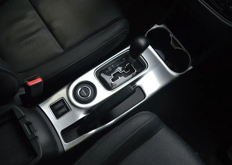ABS хром держатель стакана воды переключения передач Накладка для Mitsubishi Outlander 13-16