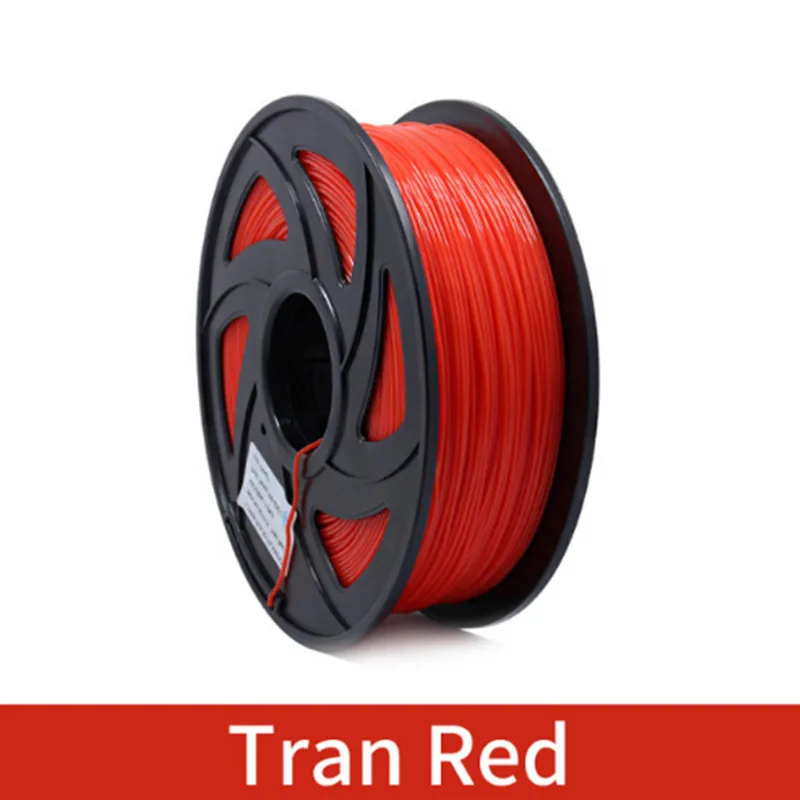 1 кг 1,75 мм PLA Синтетическая нить печати красочные материалы для 3D-принтеры накаливания экструдер ручка Радуга Пластик аксессуары цвета красный, серый - Цвет: Tran Red