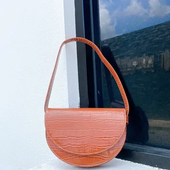 

[BXX] Crocodile Pattern PU Leather Crossbody Bags For Women 2020 Elegant Shoulder Handbags Female Travel Cross Body Bag HN447