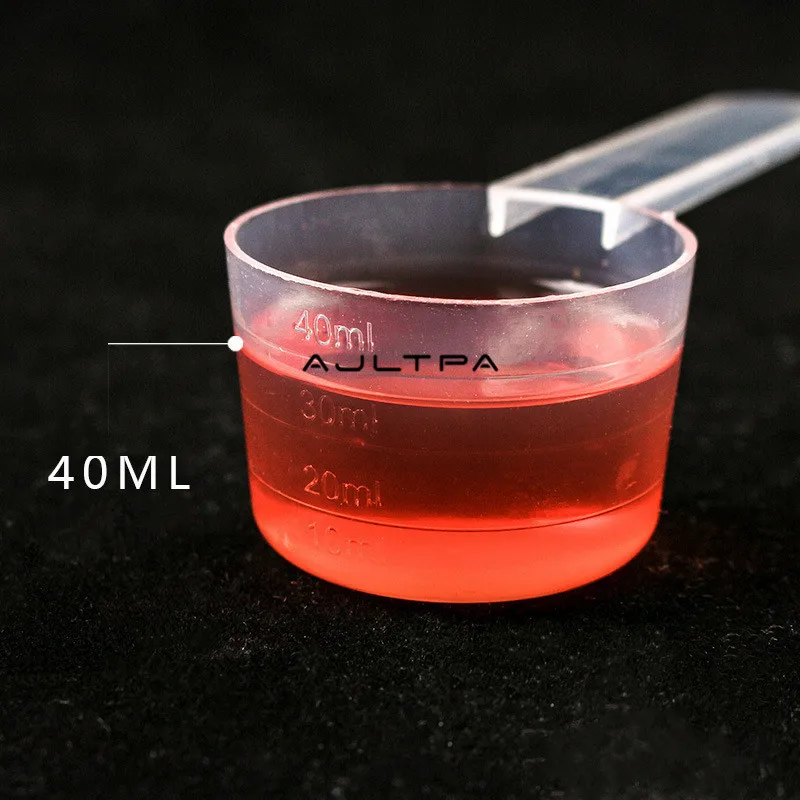 50Pcs 40/50ml Plastic Measuring Coffee Scoop With Scale Baking Utensils Milk Powder Laboratory Liquid Spoon H77048